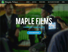 Tablet Screenshot of maple-films.com